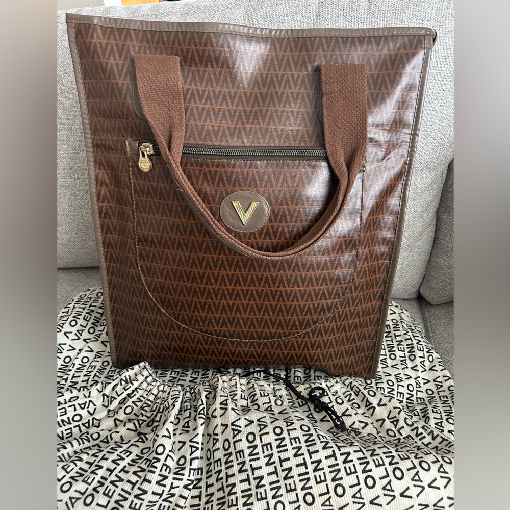 Mario Valentino Brown Tote Bag